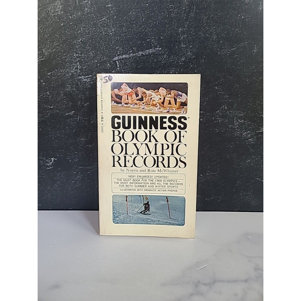 Guinness Book Of Olympic Records By Norris And Ross McWhirter Paperback